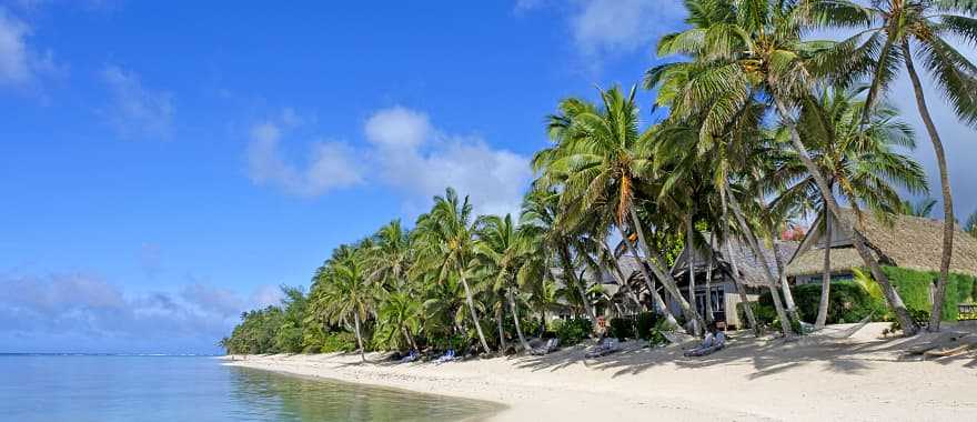 Titikaveka Beach in Rarotonga, Cook Islands