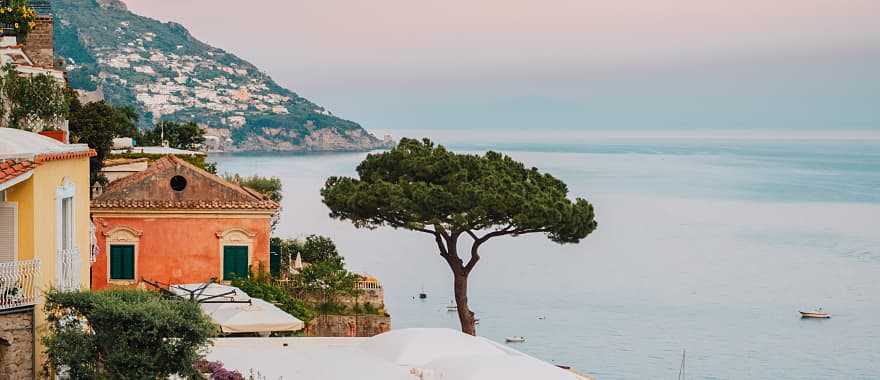 Coastal town on the Amalfi Coast in Italy. Coastal town on the Amalfi Coast in Italy.