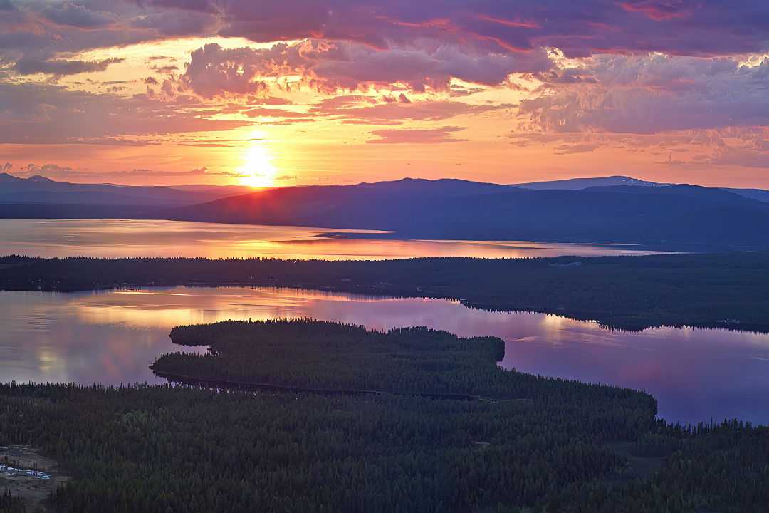 The Midnight Sun in Swedish Lapland