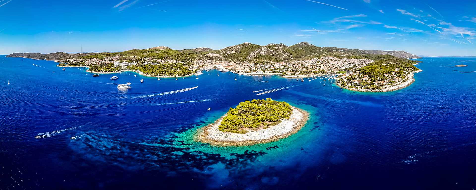 Paklinski islands in Hvar, Croatia