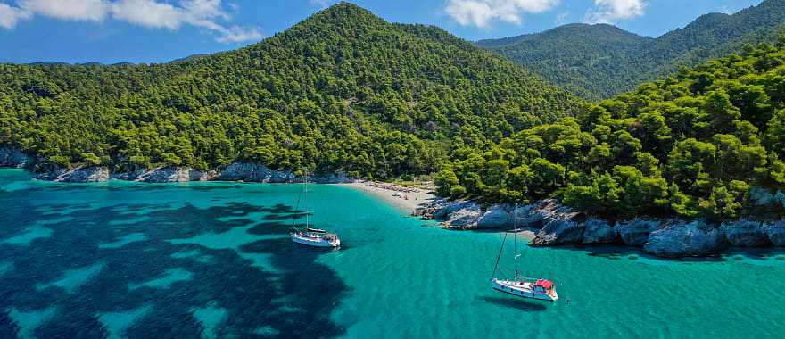 Kastani Beach on Skopelos island, Greece