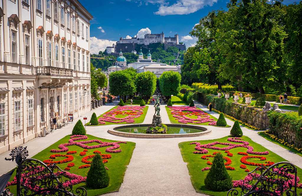 Mirabell Gardens in Salzburg, Austria Mirabell Gardens in Salzburg, Austria