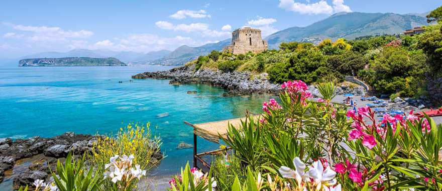 Gorgeous view of the Calabria, Italy coastline