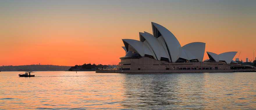 View of Opera House in Sydney, Australia