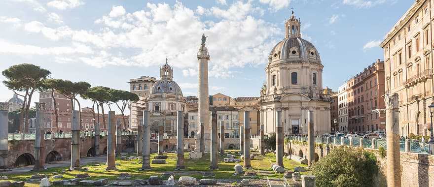 The Roman Forum in Italy