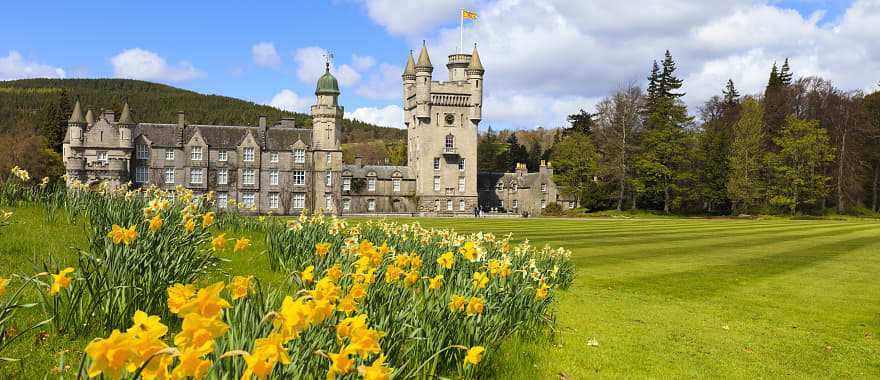 Balmoral Castle, the Royal Family's summer home, in Scotland.