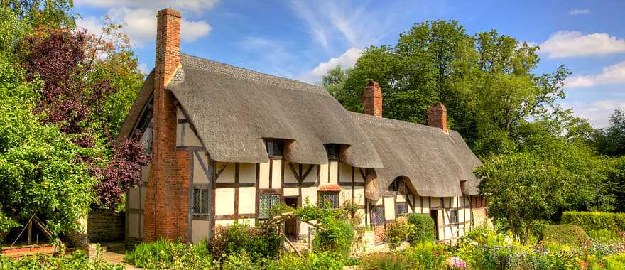 Anne Hathaway's cottage in Shottery village, Stratford upon Avon in England