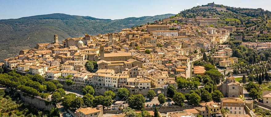 Medieval town of Cortona in Tuscany, Italy