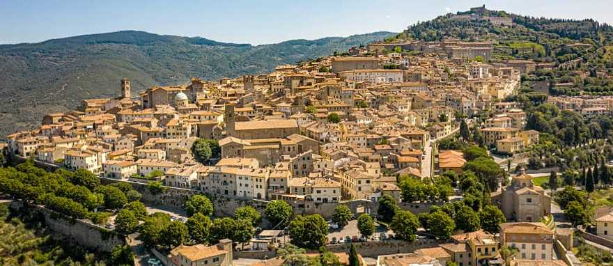 Medieval town of Cortona in Tuscany, Italy Medieval town of Cortona in Tuscany, Italy