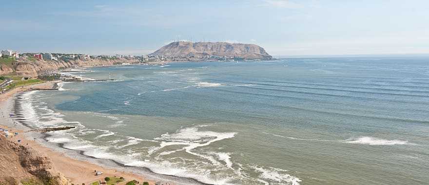 Coastline in Lima, Peru