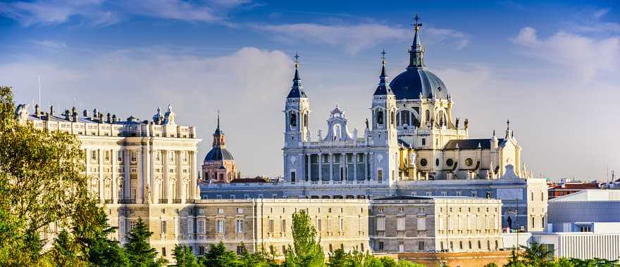 The Royal Palace in Madrid, Spain.