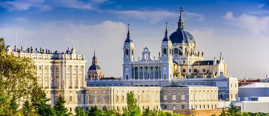 The Royal Palace in Madrid, Spain.