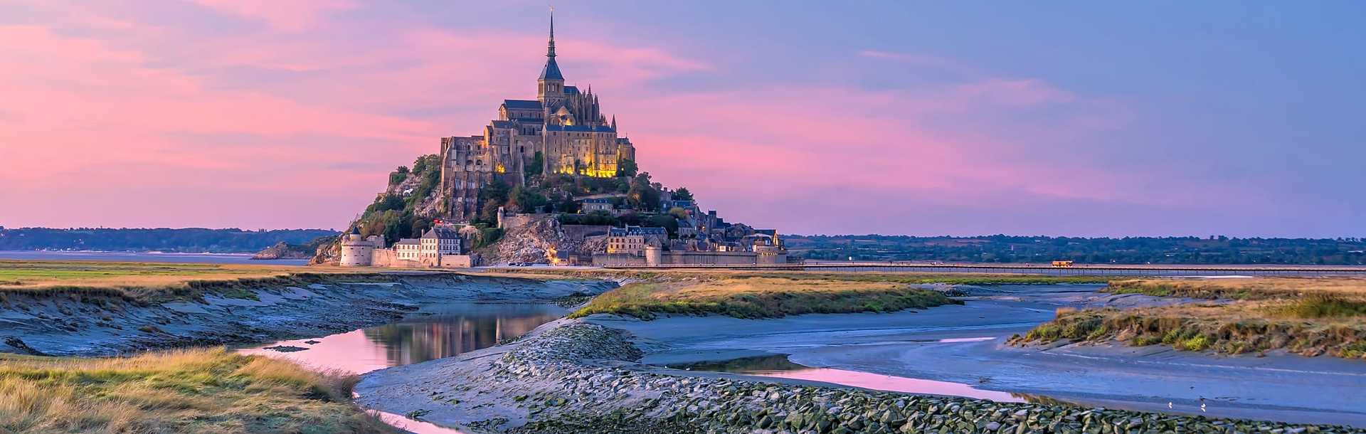 Mont Saint Michel in the Normandy region of France