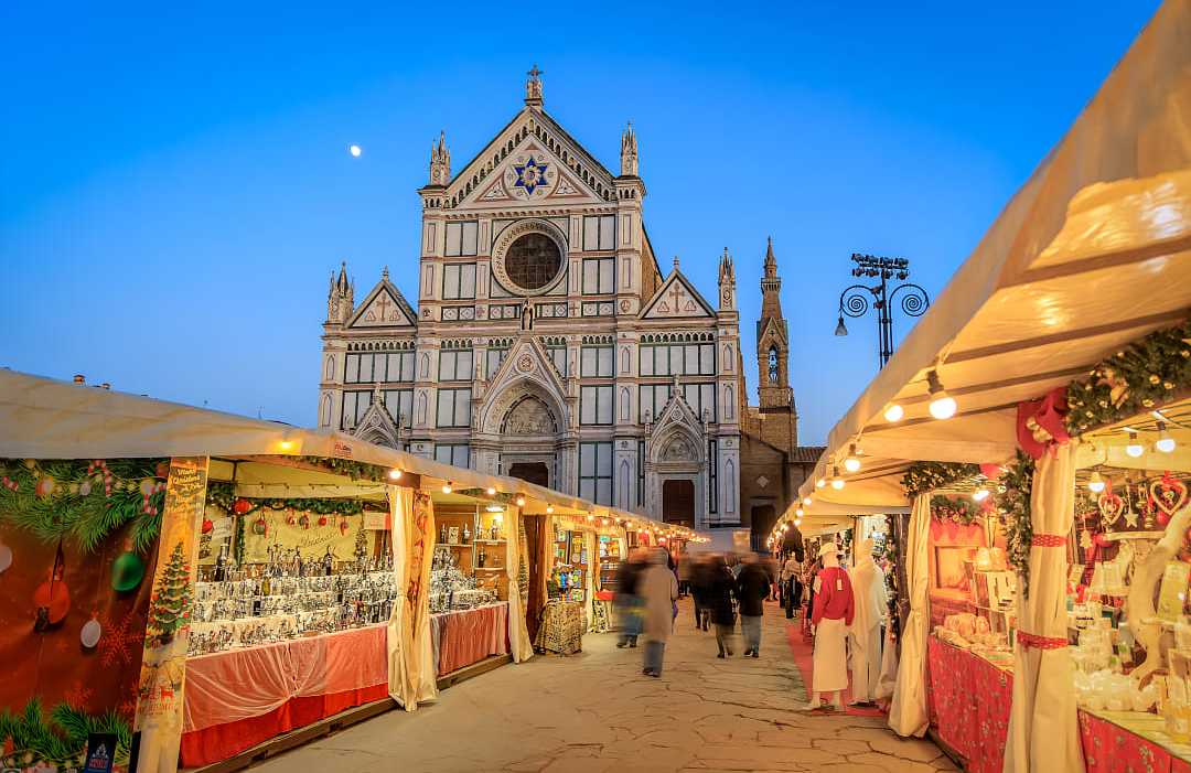 Piazza Santa Croce in Florence, Italy