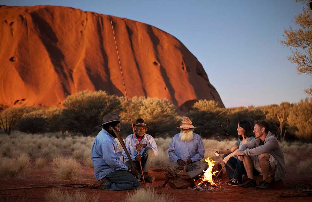 Uluru Aboriginal Tours at Uluru-Kata Tjuta National Park.  Photo courtesy of James Fisher/Tourism Australia Uluru Aboriginal Tours at Uluru-Kata Tjuta National Park