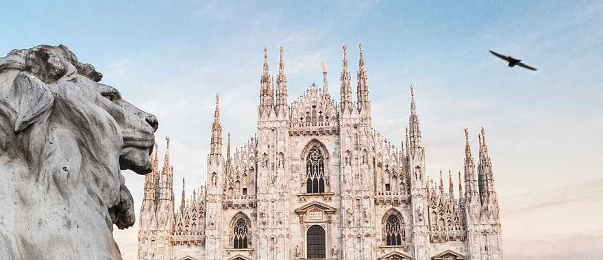 The Duomo in Milan, Italy.
