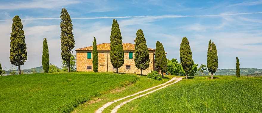 Tuscany in spring, traditional landscape, Italy