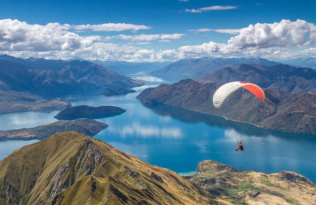 Paragliding in Wanaka, New Zealand