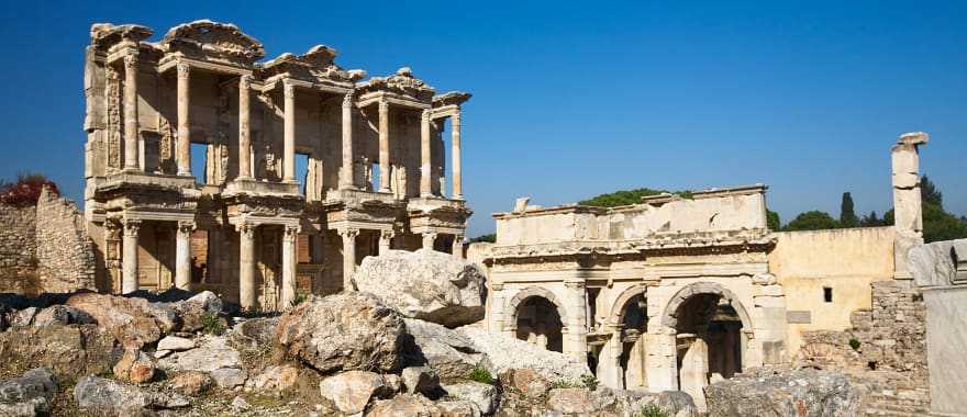 The ruins of Ephesus in Turkey