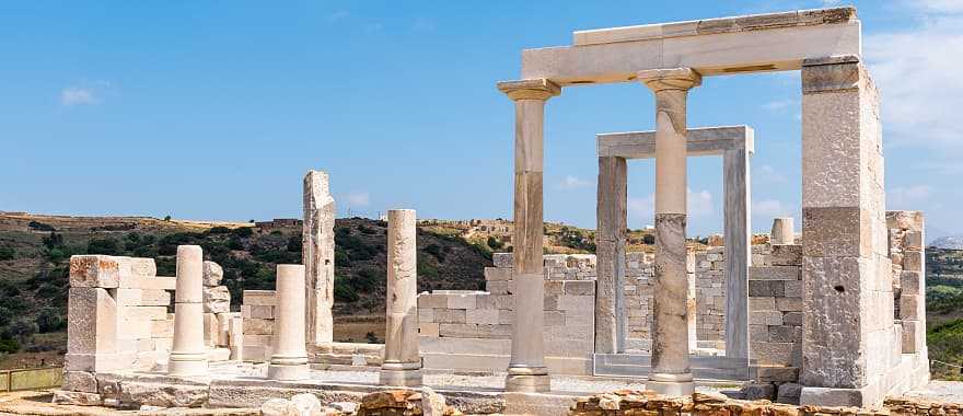 The Temple of Demeter in Naxos, Greece