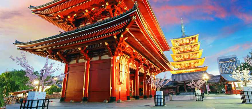 Sensoji-ji Temple in Asakusa, Japan. Sensoji-ji Temple in Asakusa, Japan.