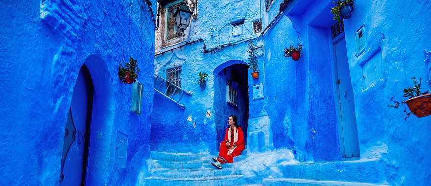 Chefchaouen, blue city in Morocco