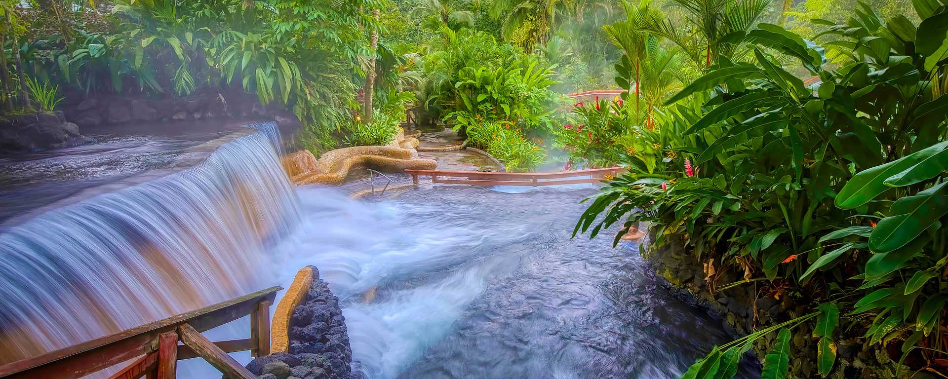 Thermal hot springs in Costa Rica
