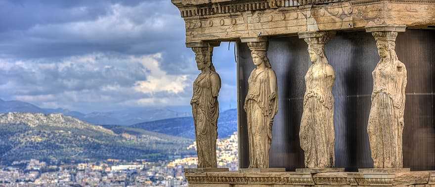 Caryatids from the Erechtheum in Athens, Greece