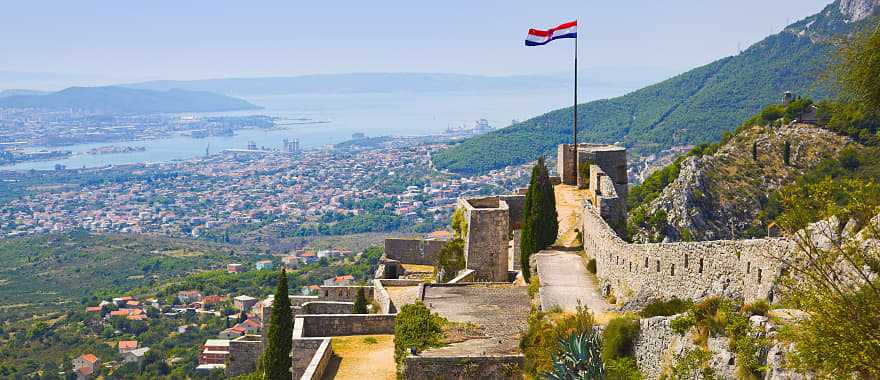 Old fortress in Split, Croatia.