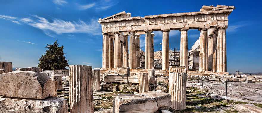 Parthenon Temple on the Acropolis in Greece