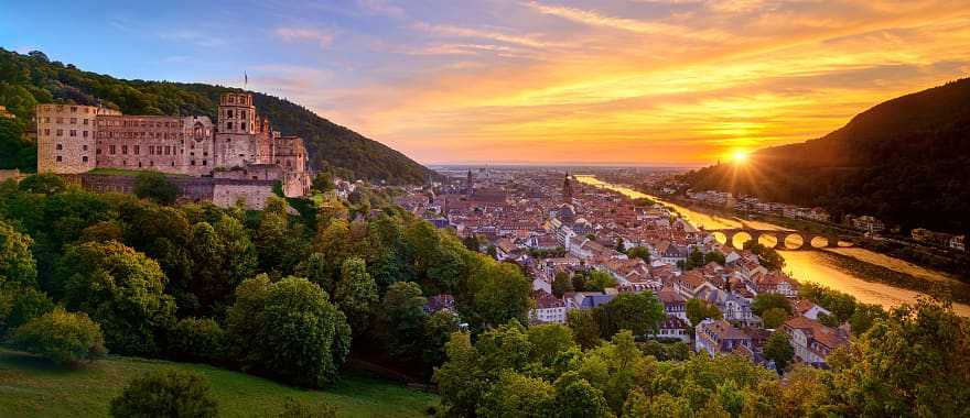 Sunset in Heidelberg, Germany