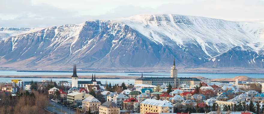 Reykjavik during winter season, Iceland