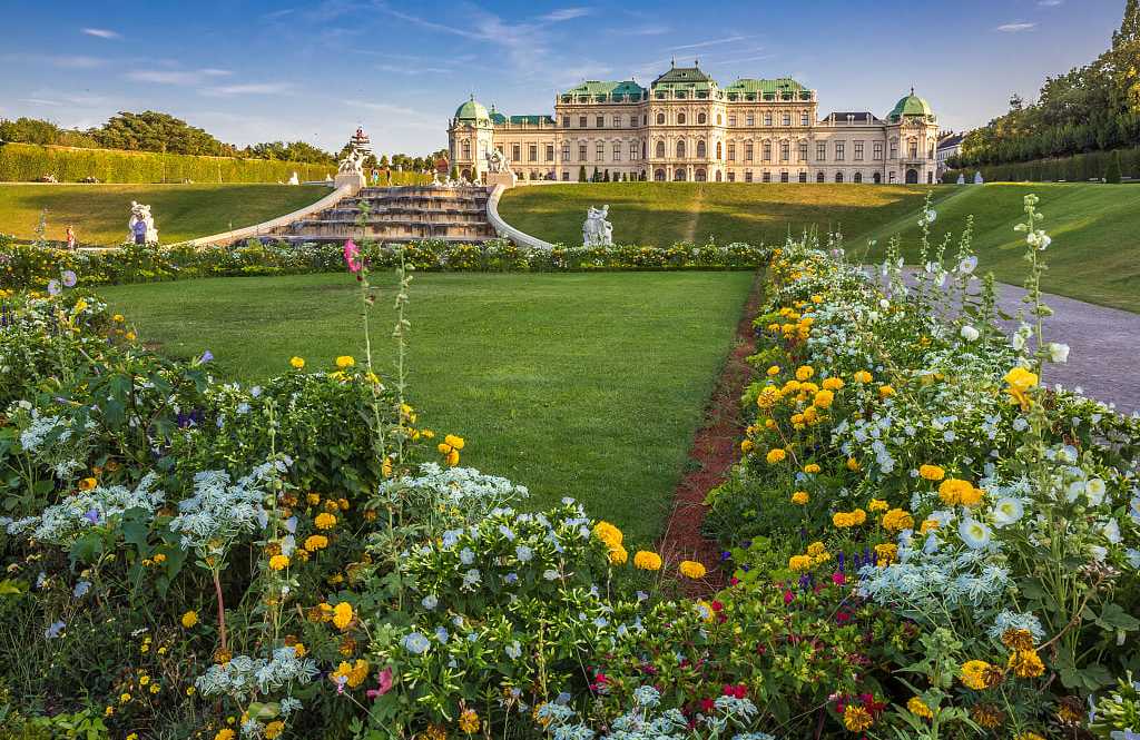 Belvedere Palace and Gardens in Vienna, Austria Belvedere Palace and Gardens in Vienna, Austria
