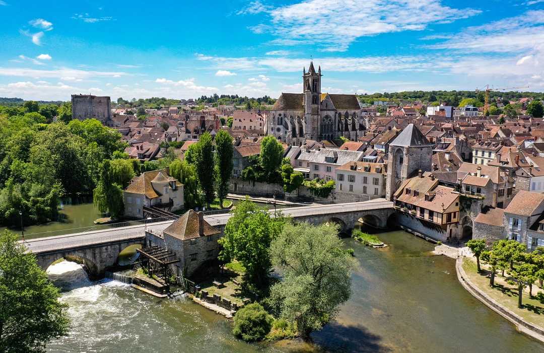 The medieval town of Moret-sur-Loing. The medieval town of Moret-sur-Loing.