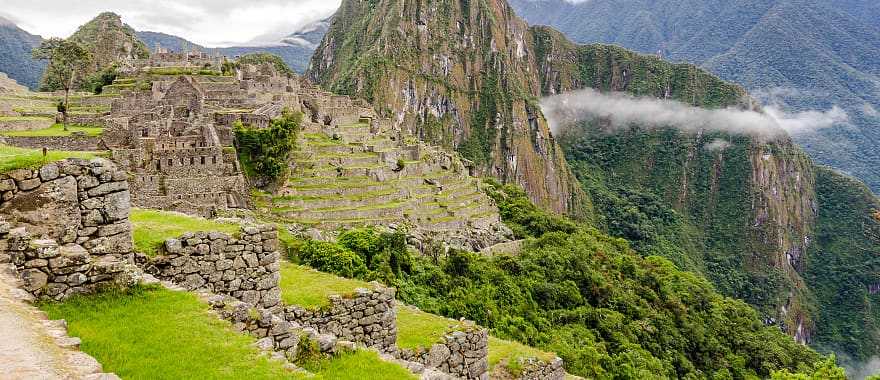 The great Inca city of Machu Picchu in Peru