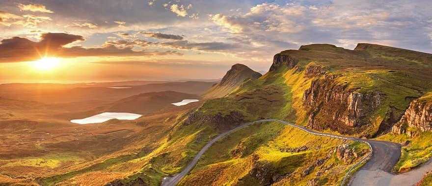 Sunrise at Quiraing, Isle of Skye in Scotland