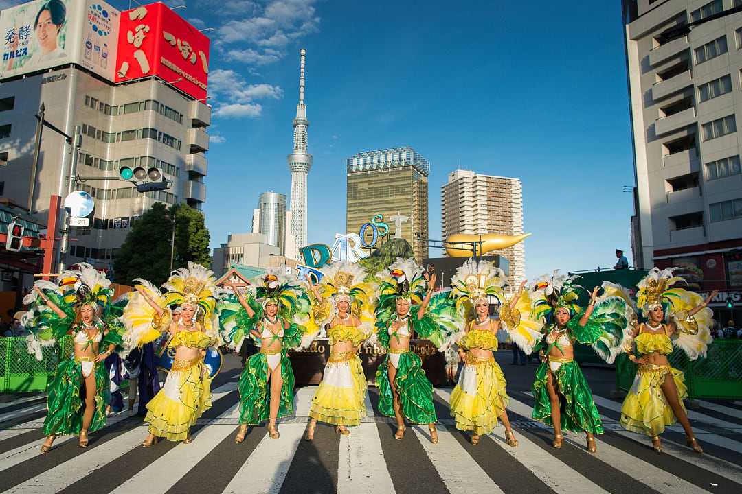 a Samba Carnival in Tokyo, Japan