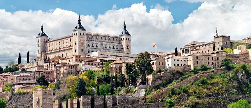 Old town Alcazar in Toledo, Spain
