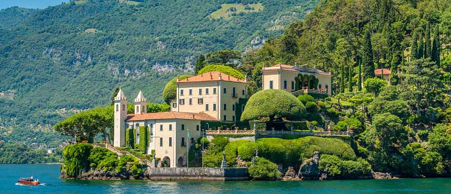 Villa Balbianello in Lenno on Lake Como, Italy