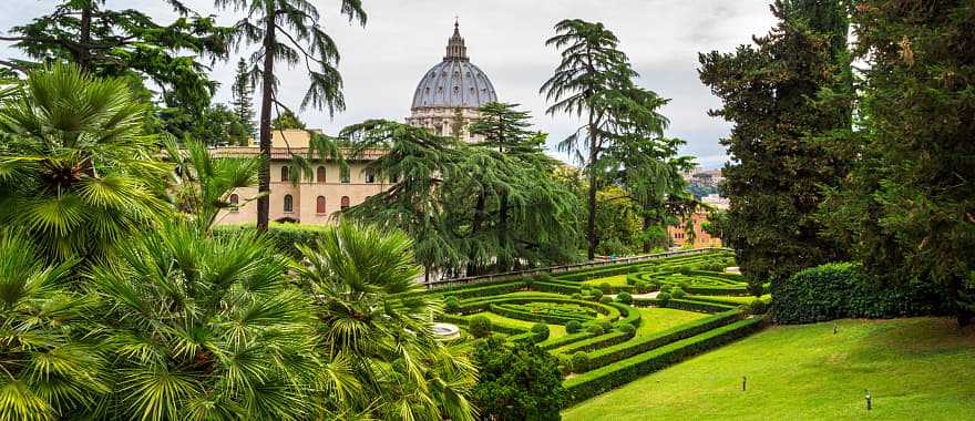 Vatican Gardens in Rome, Italy