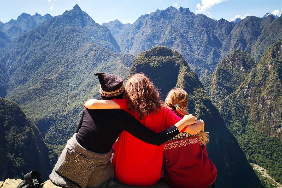 Family in Machu Picchu, Peru