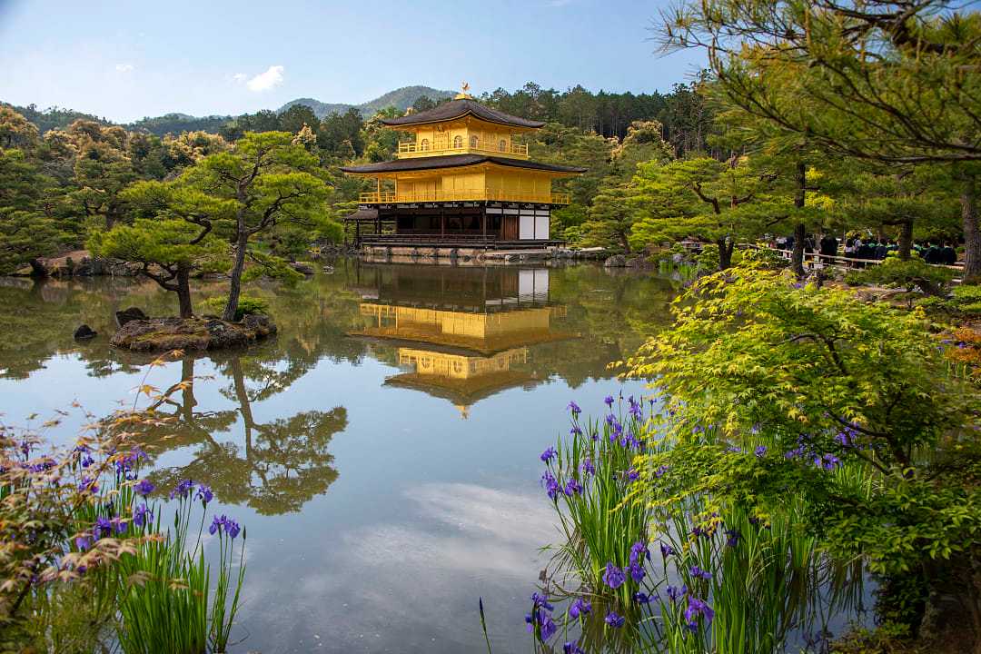 Kinkaku-ji, Golden Pavilion, in Kyoto, Japan