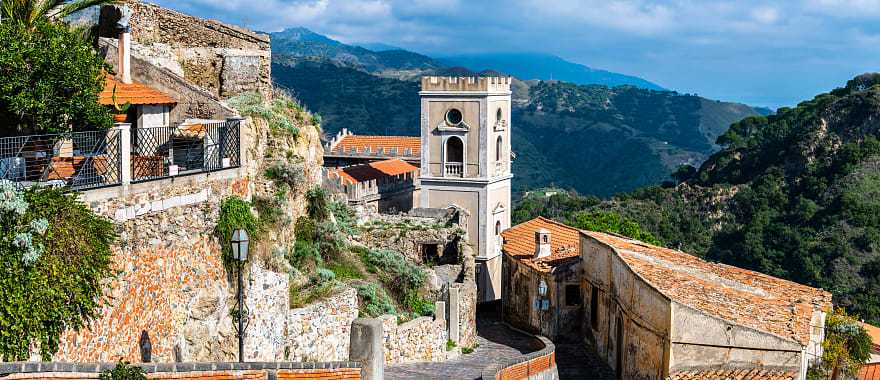 Savoca in Sicily, Italy, served as the stand in for Corleone during the filming of the Godfather