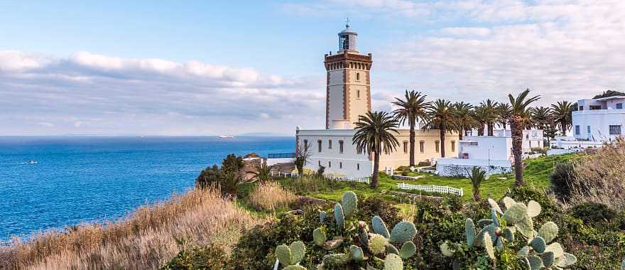 Lighthouse at the Cape Spartel in Tangier, Morocco