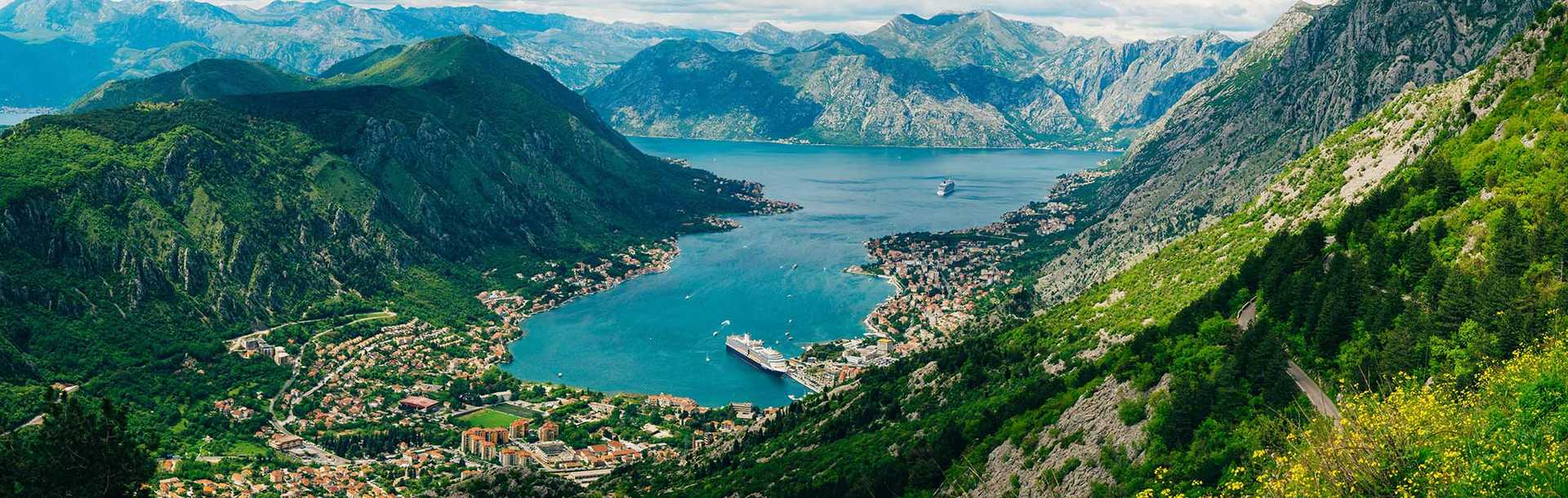 Montenegro Tours - View of Bay of Kotor from Mount Lovcen