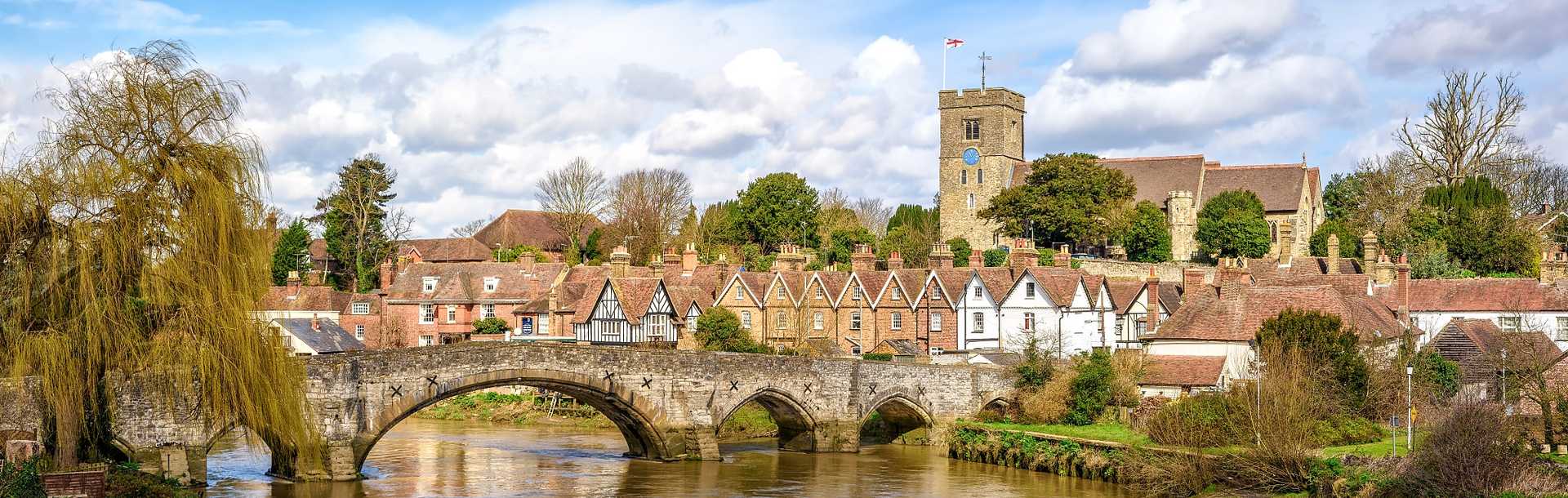 Aylesford Village on the River Medway in Kent, England