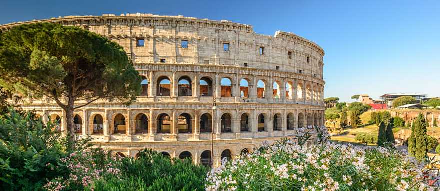 The Colosseum in Rome, Italy