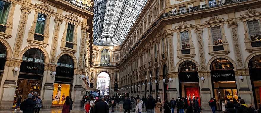 Gallery of Victor Emmanuel II, an architectural monument, one of the tourist attractions of Milan, Italy Gallery of Victor Emmanuel II, an architectural monument, one of the tourist attractions of Milan, Italy