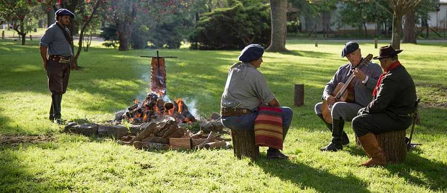 Gauchos asado in San Antonio de Areco, Argentina