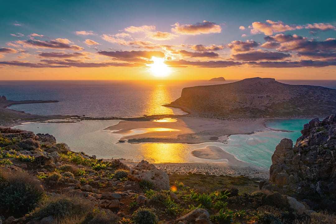 Balos Lagoon in Crete, Greece
